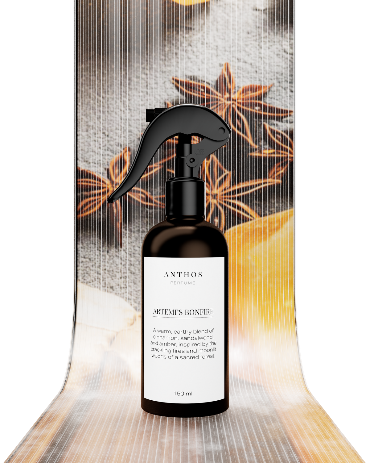 ARTEMI'S BONFIRE – σπρέι υφασμάτων & χώρου Anthos Perfume