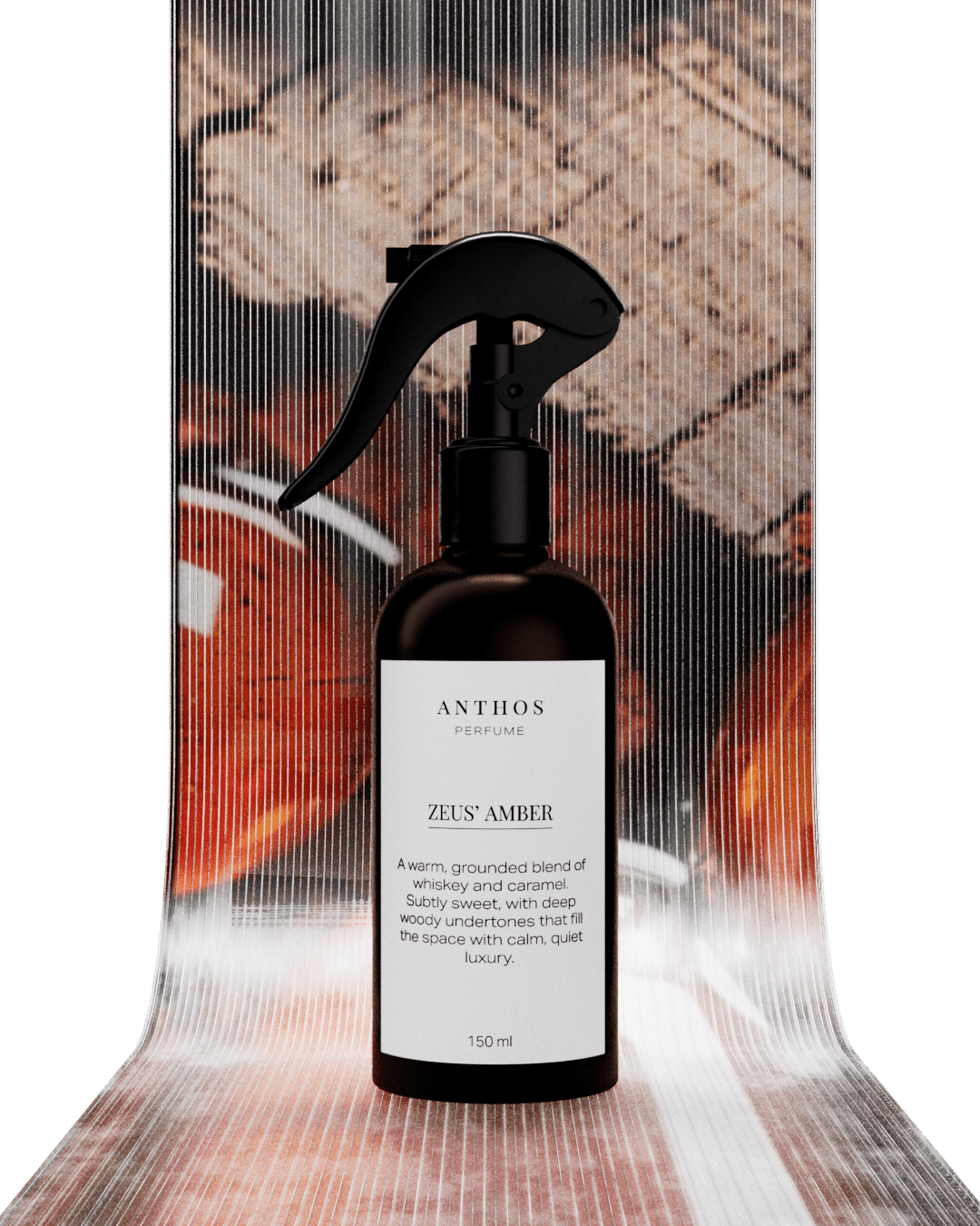 ZEU'S AMBER – σπρέι υφασμάτων & χώρου Anthos Perfume